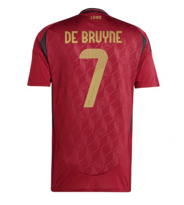 Belgien Kevin De Bruyne #7 Hjemmebanetrøje EM 2024 Kort ærmer